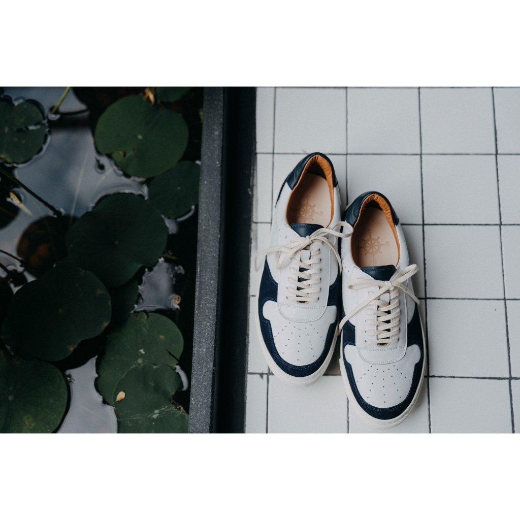 Giày sneaker nam thời trang trẻ trung chất liệu da bê nhập khẩu thương hiệu KNAR