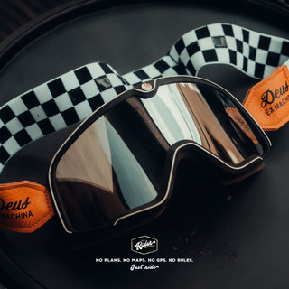 Kính dây goggles bảo hộ dành cho nón bảo hiểm - phong cách vintage,retro