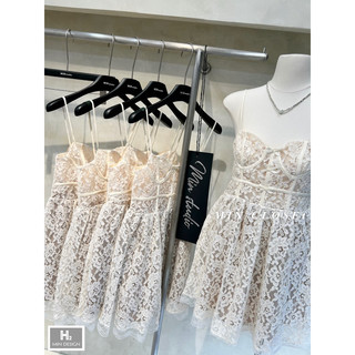 Váy ren 2 dây cúp ngực