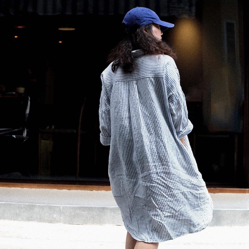 Đầm Sơ Mi - Linen - Rie Dress - PHUTA