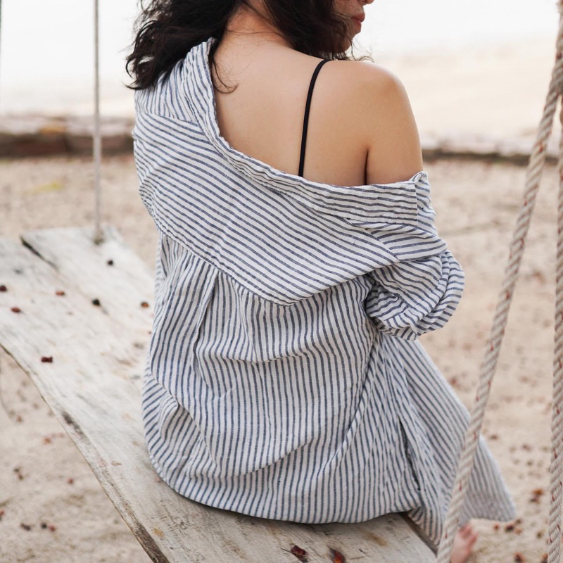 Đầm Sơ Mi - Linen - Rie Dress - PHUTA