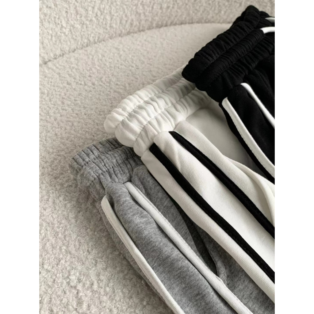 Quần đùi nữ, quần ống rộng mặc nhà, quần short thể thao kẻ viền chất da cá xịn mã SQ207 HMStyle