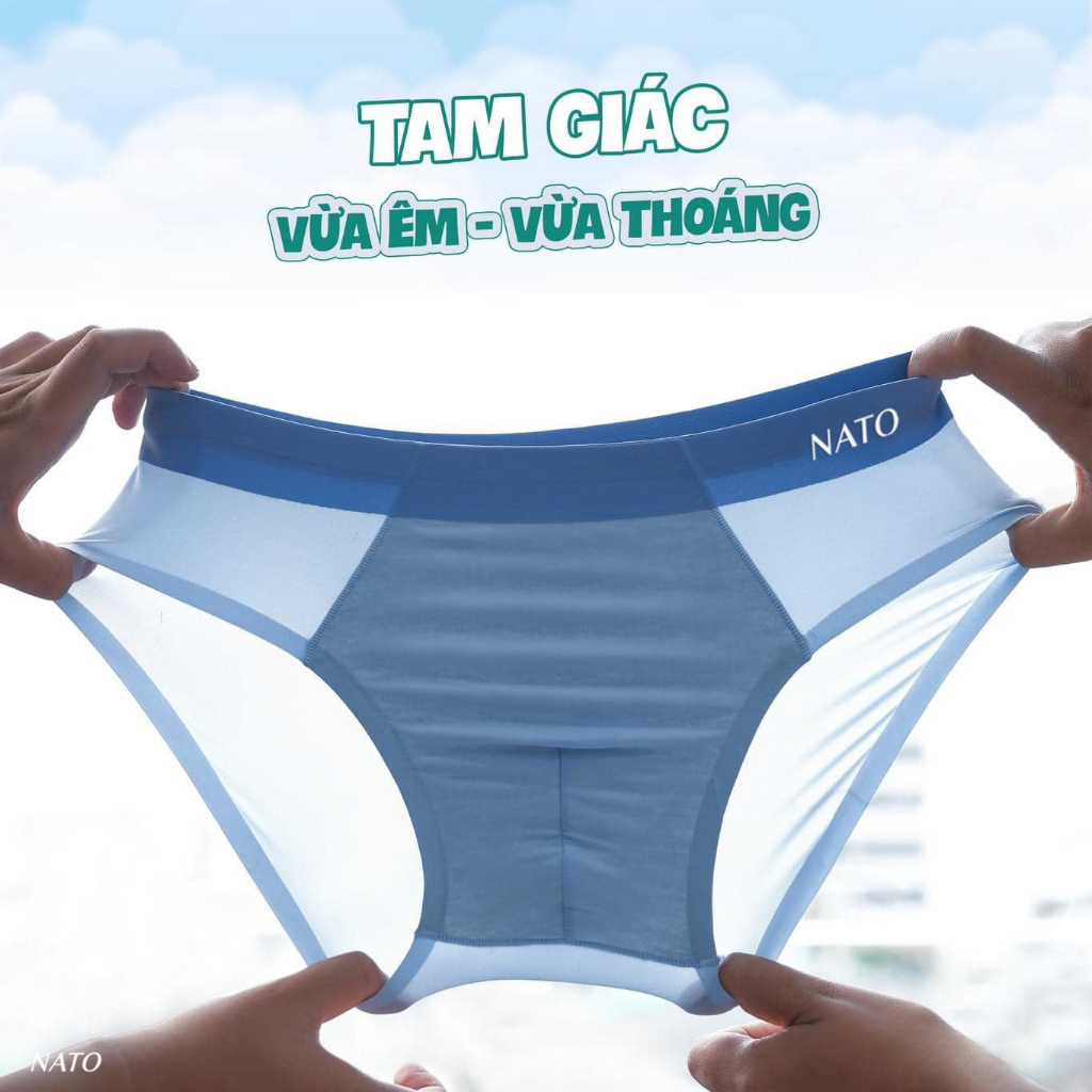 Quần Lót Nam PROFIT & SLIP Boxer Trơn Vải Lụa Băng Tự Nhiên Thun Lạnh Cao Cấp Màu Đen Xanh Xám Tam Giác Sịp Đùi NATO