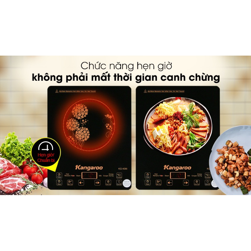 ☘️BẾP TỪ ĐƠN KANGAROO KG480i CHỨC NĂNG NẤU ĐA NĂNG BẢO HÀNH 12 THÁNG
