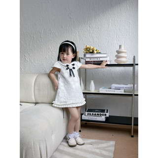 Váy hoa lưới bé gái