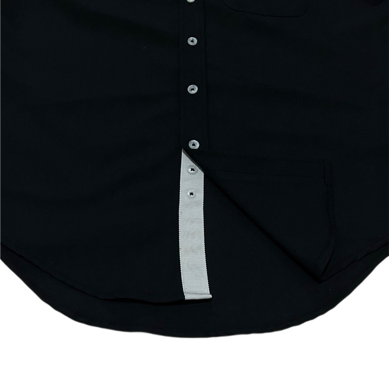 PHNT Oxford Shirt in Black with White Band