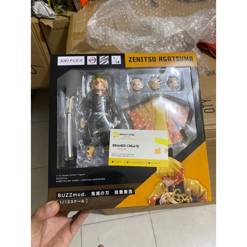 Mô hình figure chính hãng Buzzmod: Zenitsu Agatsuma - Kimesu no Yaiba