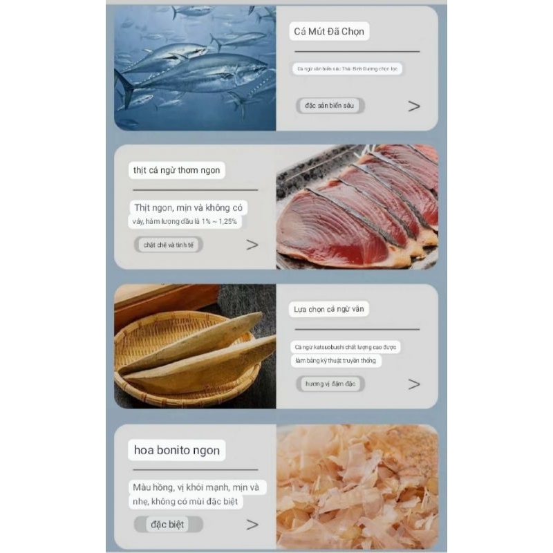 Cá ngừ bào Katsubushi, da cá bào rắc takoyaki , cá ngừ bào khô 500g