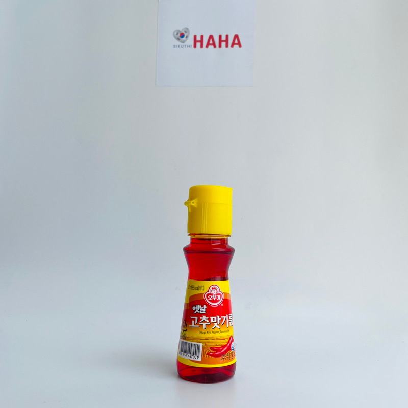 Dầu ớt hàn quốc OTTOGI RED PEPPER FLAVORED OIL 80ml