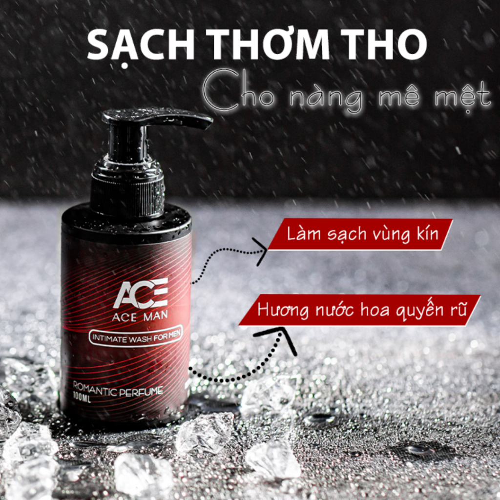 Dung dịch vệ sinh nam ACEMAN Hương Nước Hoa, Giúp Làm Sạch Nhẹ Nhàng, Khử Mùi, Ngăn Ngừa Nấm Ngứa Lọ 100ml | ANGELSKIN