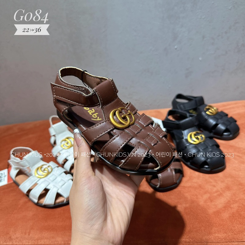 G084 - DÉP rọ G u c c i cao cấp có quai dán  cho Bé