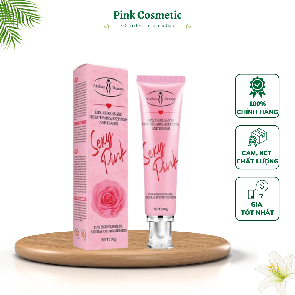 Kem chống thâm môi - làm hồng môi - nhũ hoa - vùng kín Sexy Pink Aichun Beauty 30g