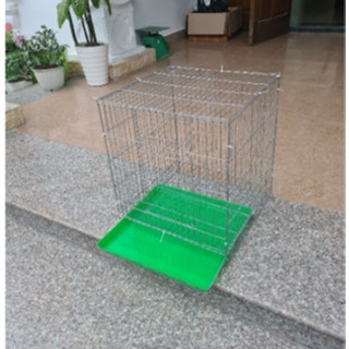  Lồng nuôi thỏ mèo chim gà 50*50*50 kèm khay 