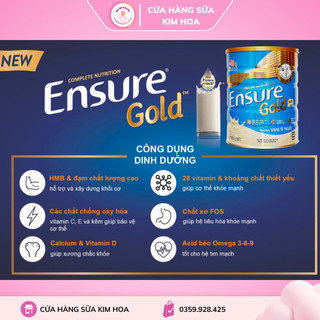 Sữa Bột Abbott Ensure Gold 850g [Date 2024]