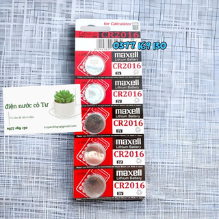 Pin tròn 3v maxell cr2016 1 vỉ 5 viên 30k