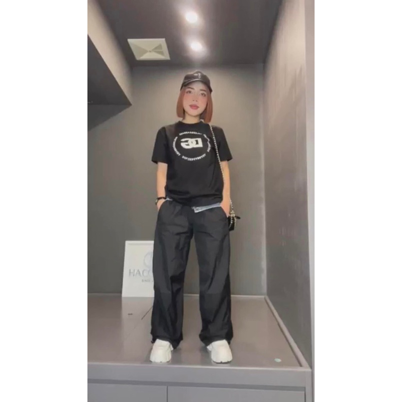 Quần chất gió thể thao pha cạp jeans hàng QCL1