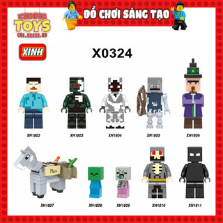 Xếp hình Minifigure nhân vật trò chơi My World Minecraft - Đồ Chơi Lắp Ghép Sáng Tạo - XINH X0324