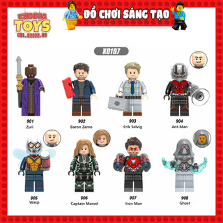 Xếp hình Minifigure Marvel Siêu anh hùng Người Kiến và Chiến Binh Ong - Đồ Chơi Lắp Ghép Sáng Tạo - XINH X0197