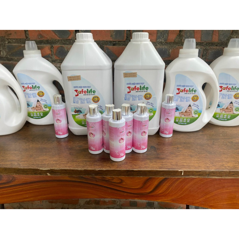 Nước giặt/ Nước rửa bát / Nước lau sàn sinh học Safelife can 10 lít