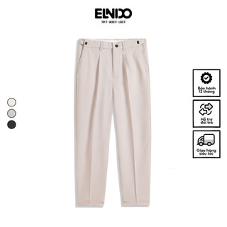 Quần tây âu Sidetab ống rộng cạp điều chỉnh phong cách Hàn Quốc ELNIDO