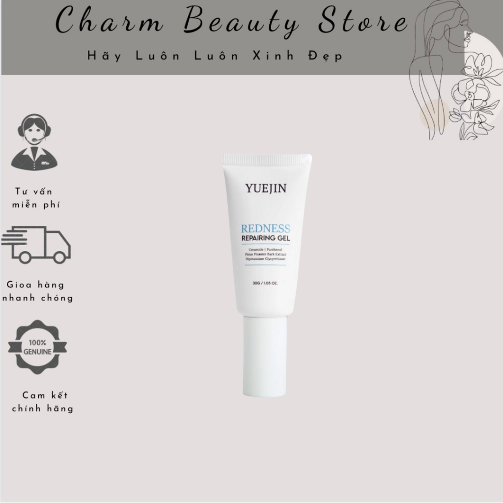Kem Dưỡng Phục Hồi, Giảm Đỏ Yuejin Repairing Gel 30g