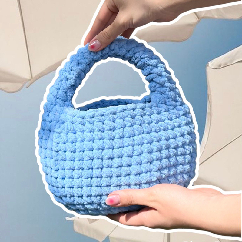 Mandu Bag - Túi Bánh Bao móc len handmade crochet by Mếu Máo