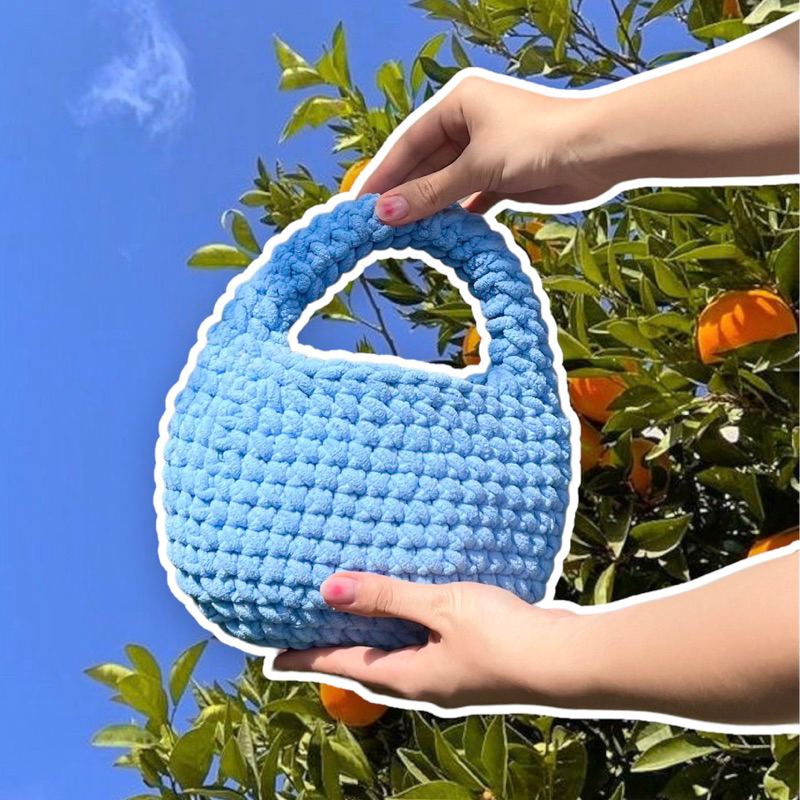 Mandu Bag - Túi Bánh Bao móc len handmade crochet by Mếu Máo
