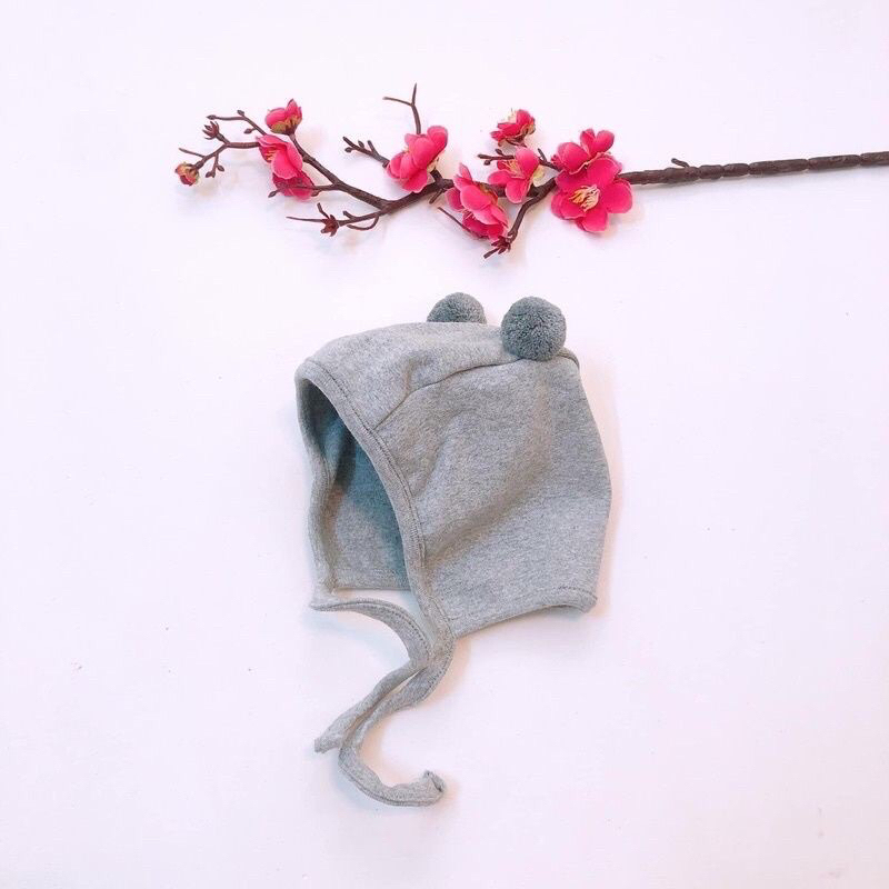 Mũ cục bông chất cotton mềm mại cho bé trai,bé gái