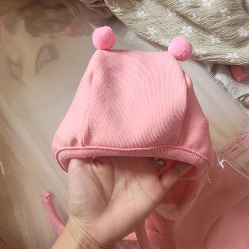 Mũ cục bông chất cotton mềm mại cho bé trai,bé gái