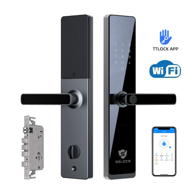Khóa vân tay App TTLOCK WIFI loại to cho cửa chính