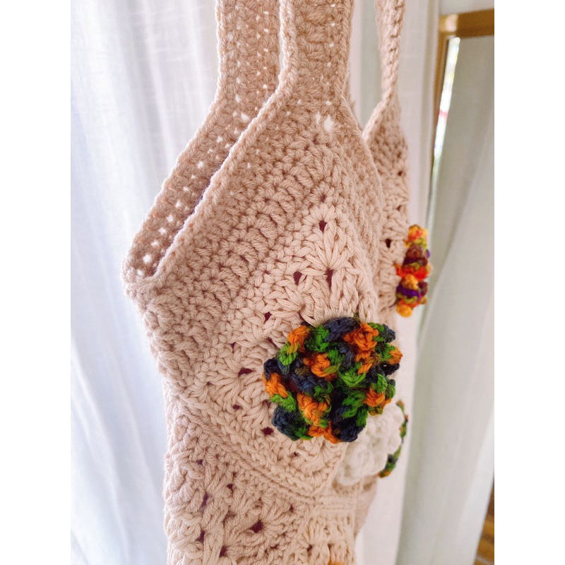 Túi len hoa nổi xinh 🌼🥦 crochet/handmade xinh cho nàng thủ công