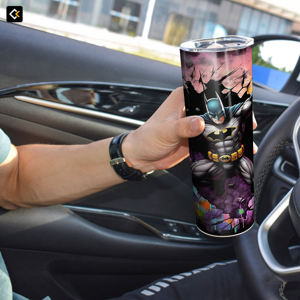 Bình Nước Batman - Bình Giữ Nhiệt Batman - Ly Giữ Nhiệt Batman 2 lớp thép không gỉ SUS304 - 600ml