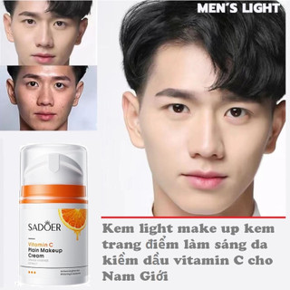 (mẫu mới 2023 vitamin c thơm vị cam ) Light makeup kem trang điểm cho Nam thần thánh