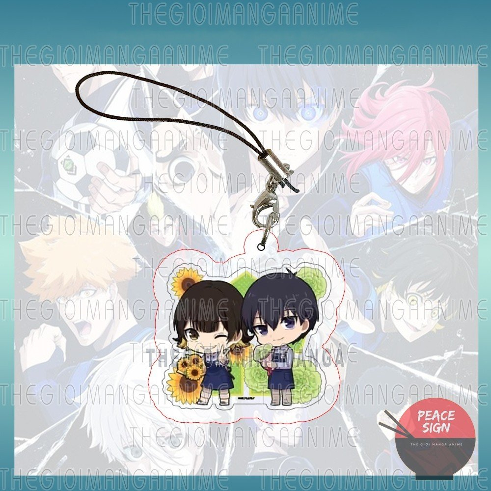 Dây Treo và Giá đỡ điện thoại BLUE LOCK ver HOA ĐÔI anime chibi tiện lợi phone grip griptok mica acrylic móc khóa