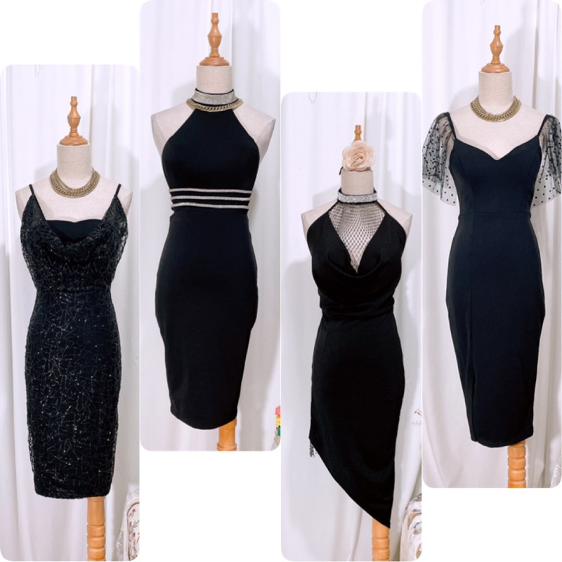 nhiều mẫu - váy đầm body đen đính đá , nhũ kim tuyến sexy ( hàng si)