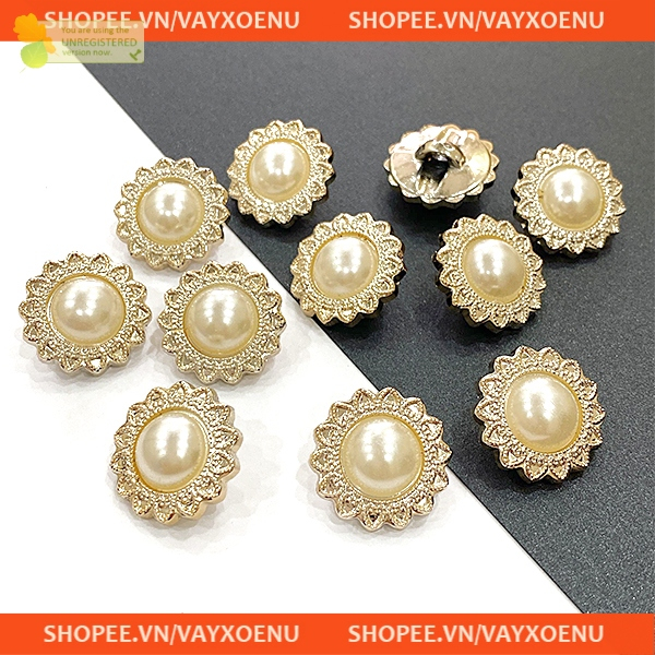 Set 10 Nút Áo Vest Hình Hoa Hướng Dương siêu xinh Size 1.8cm, 2cm. Cúc áo vest, cúc áo dạ, cúc áo đầm cực đẹp