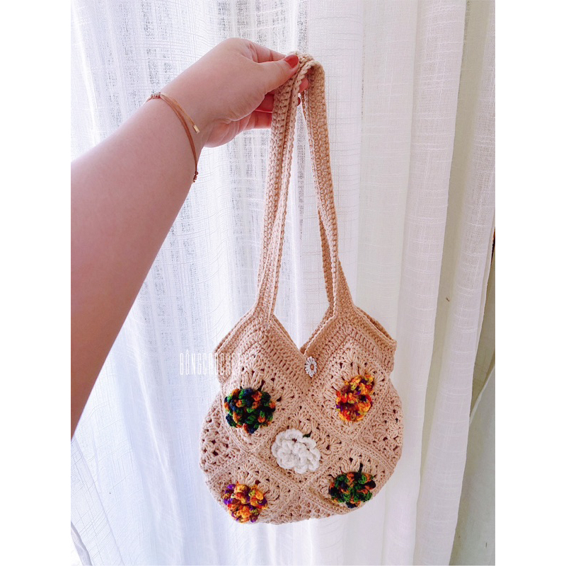 Túi len hoa nổi xinh 🌼🥦 crochet/handmade xinh cho nàng thủ công
