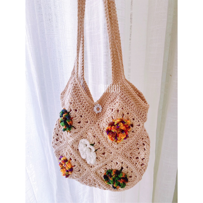 Túi len hoa nổi xinh 🌼🥦 crochet/handmade xinh cho nàng thủ công