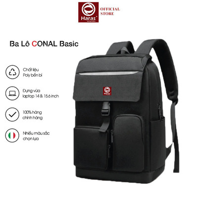 Balo Unisex Thời Trang Cao Cấp Có Phản Quang & Cổng Sạc USB HARAS HR265