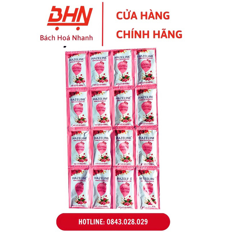 Dây Sữa Tắm Hazeline Hương Yến Mạch Dâu Tằm (12 Gói)