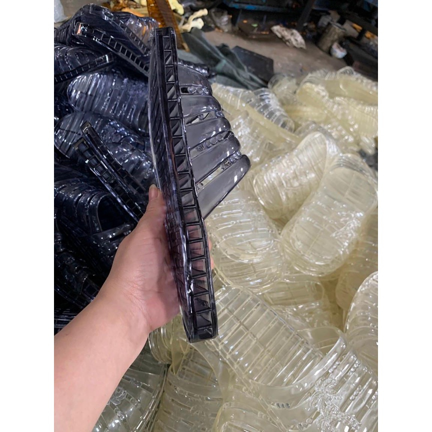 Dép Nhựa Nguyên Sinh Trong Suốt . Siêu Bên ,Êm Chân ,Không Ngấm Nước ,Nhiều Màu mã KA99