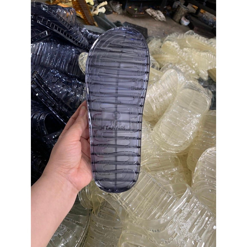 Dép Nhựa Nguyên Sinh Trong Suốt . Siêu Bên ,Êm Chân ,Không Ngấm Nước ,Nhiều Màu mã KA99