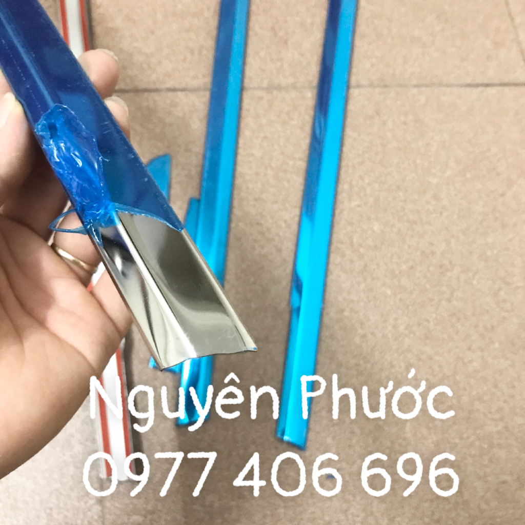 Nẹp chân kính ngoài  Inox - Trang Trí  GENTRA / AVEO