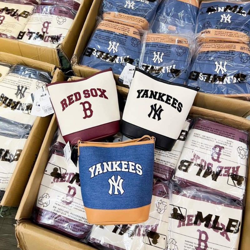 TÚI CANVA BUCKET BAG MLB