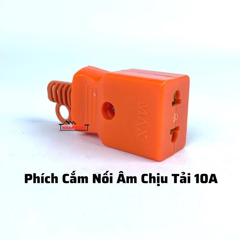 Phích Âm Công Ngiệp Chính Hãng VINAMAX Màu Cam-Siêu Chịu Tải 4000W-Nhựa ABS Chống Cháy,Chống Va Đập