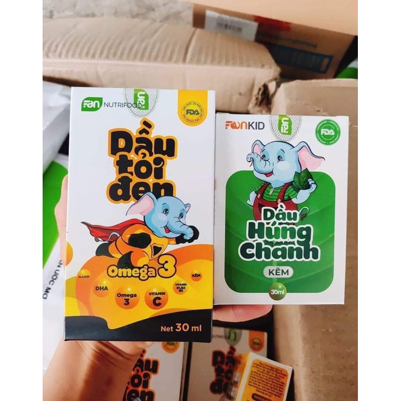 Dầu húng chanh kẽm, dầu tỏi đen omega3 Faneco
