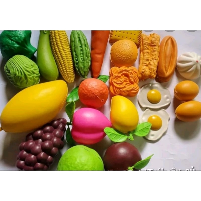 SET 500G TRÁI CÂY - RAU CỦ - BÁNH - ĐỒ ĂN🍇🍈🍉🍊🍋🍌🍍🥭🍎🍏🥐🥖🍞🥪🌭🧇🧇