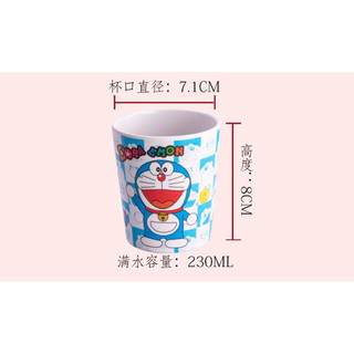 Ly cốc uống nước - ống hút tặng cọ Hello Kitty - Doremon Doraemon