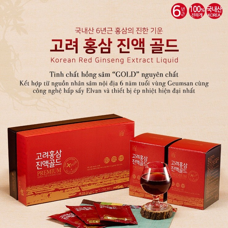 Nước Hồng Sâm Daedong Ginseng Hàn Quốc Hộp 30 Gói x 80ml