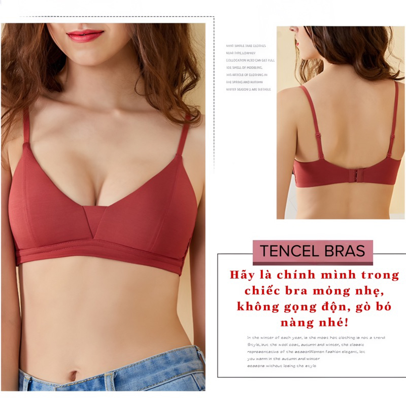 Áo Lót Bra Nữ Tencel Mát Mịn Cao Cấp